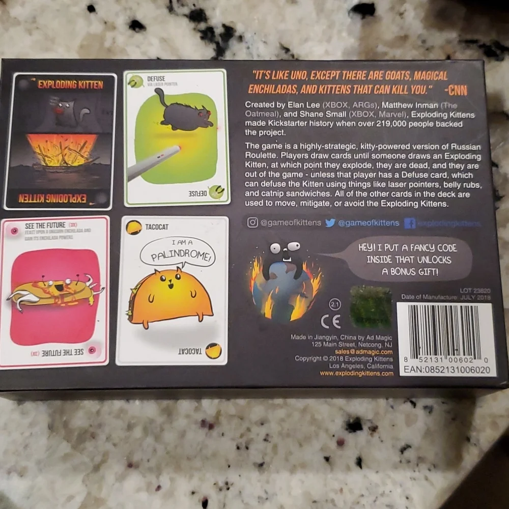 Exploding kittens card game - Picture 4 of 5